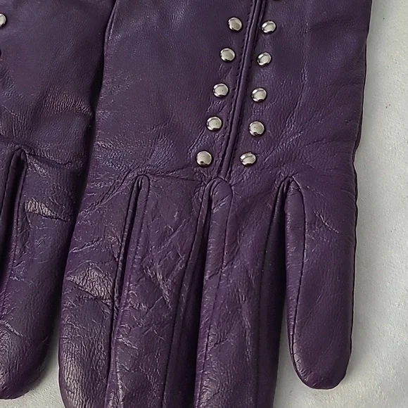 Lthr Gloves - cashmere/wool lining - Picture 3 of 9